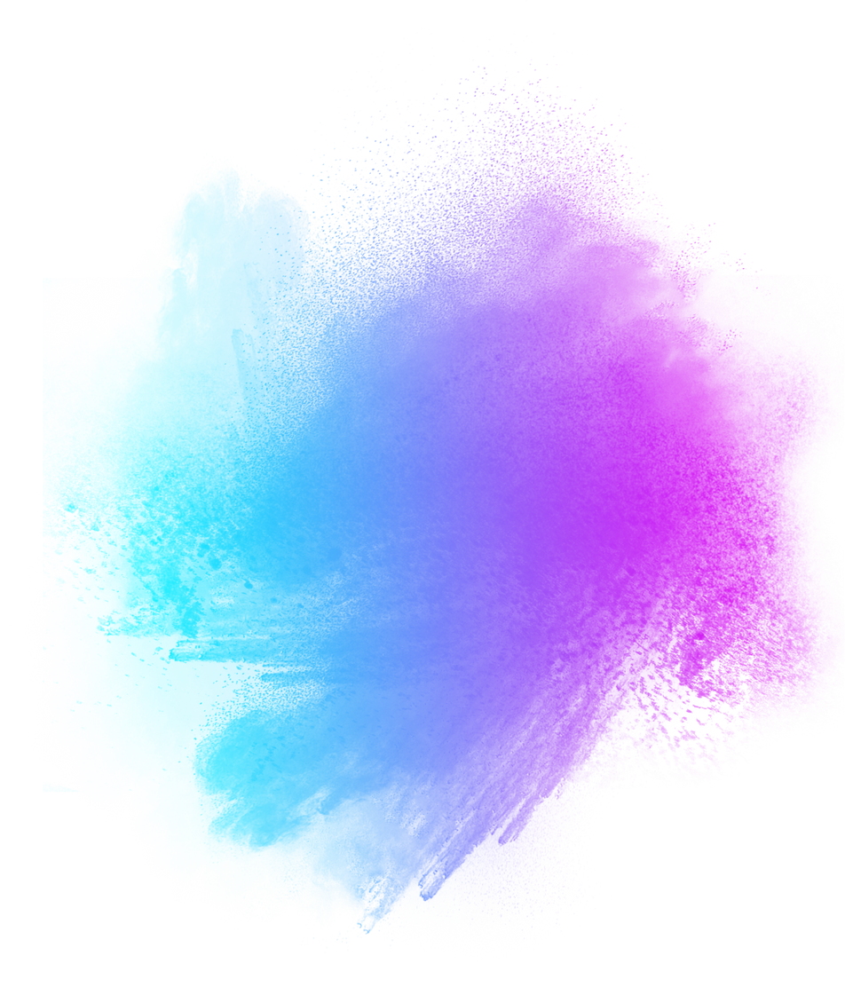 Abstract piece of coloured powder